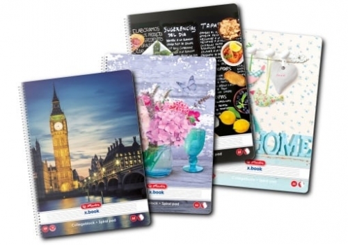 Caiet cu spira A4, 100 file, dictando, Enjoy Life, diverse modele, Herlitz
